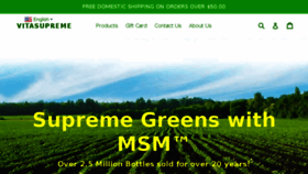What Supremegreens.com website looked like in 2018 (5 years ago)