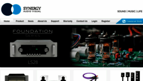 What Synergyaudio.com website looked like in 2018 (5 years ago)