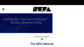 What Sefa.com website looked like in 2018 (5 years ago)