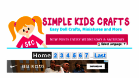 What Simplekidscrafts.com website looked like in 2018 (5 years ago)