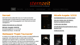 What Sternzeit-online.de website looked like in 2018 (5 years ago)