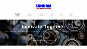 What Sannam.com.vn website looked like in 2018 (5 years ago)