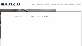 What Sinvin.com website looked like in 2018 (5 years ago)