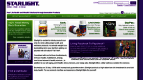 What Starlightonline.com website looked like in 2018 (5 years ago)