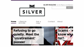What Silvermagazine.co.uk website looked like in 2018 (5 years ago)