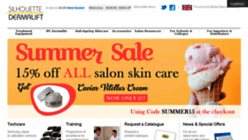 What Silhouettebeauty.co.uk website looked like in 2018 (5 years ago)