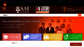 What Saiinternationalschool.com website looked like in 2018 (5 years ago)