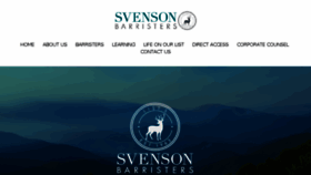 What Svensonbarristers.com.au website looked like in 2018 (5 years ago)