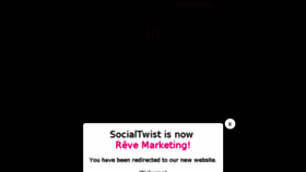 What Socialtwist.com website looked like in 2018 (5 years ago)