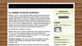 What Scrabblex.cz website looked like in 2018 (5 years ago)