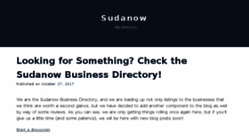 What Sudanow.net website looked like in 2018 (5 years ago)
