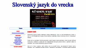 What Slovencina.vselico.com website looked like in 2018 (5 years ago)
