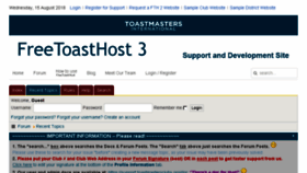 What Support.toastmastersclubs.org website looked like in 2018 (5 years ago)
