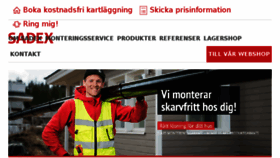 What Sadex.se website looked like in 2018 (5 years ago)
