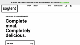 What Soylent.me website looked like in 2018 (5 years ago)