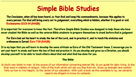 What Simplebiblestudies.com website looked like in 2018 (5 years ago)