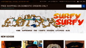 What Shopsurfysurfy.com website looked like in 2018 (5 years ago)