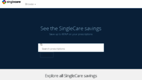 What Singlecare.com website looked like in 2018 (5 years ago)