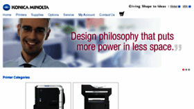 What Shopkonicaminolta.us website looked like in 2018 (5 years ago)