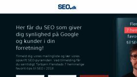 What Seo.dk website looked like in 2018 (5 years ago)