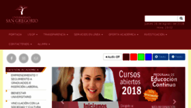 What Sangregorio.edu.ec website looked like in 2018 (5 years ago)