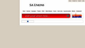 What Saunions.org.au website looked like in 2018 (5 years ago)