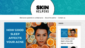 What Skinhelpers.com website looked like in 2018 (5 years ago)