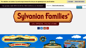 What Sylvanianfamilies.co.uk website looked like in 2018 (5 years ago)