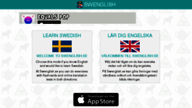 What Swenglish.se website looked like in 2018 (5 years ago)
