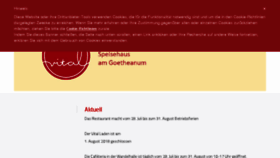What Speisehaus.ch website looked like in 2018 (5 years ago)