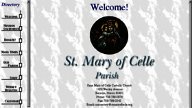 What Stmaryofcelle.org website looked like in 2018 (5 years ago)