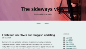 What Sideways-view.com website looked like in 2018 (5 years ago)