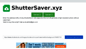 What Shuttersaver.xyz website looked like in 2018 (5 years ago)
