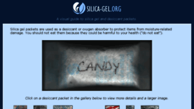 What Silica-gel.org website looked like in 2018 (5 years ago)