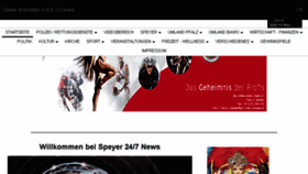 What Speyer24news.de website looked like in 2018 (5 years ago)