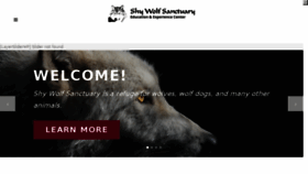 What Shywolfsanctuary.org website looked like in 2018 (5 years ago)