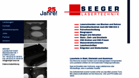 What Seeger-laser.de website looked like in 2018 (5 years ago)