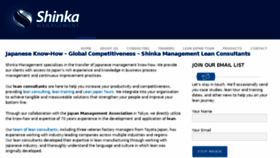 What Shinkamanagement.com website looked like in 2018 (5 years ago)
