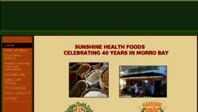 What Sunshinehealthfoods-shinecafe.com website looked like in 2018 (5 years ago)