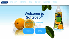What Softsoap.com website looked like in 2018 (5 years ago)