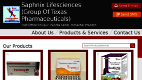 What Saphnixlifesciences.in website looked like in 2018 (5 years ago)