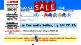 What Saleprice.co.za website looked like in 2018 (5 years ago)