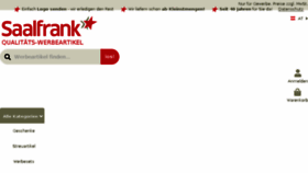 What Saalfrank.at website looked like in 2018 (5 years ago)