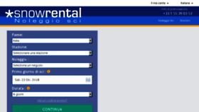 What Snowrental.it website looked like in 2018 (5 years ago)