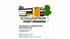 What Schulzentrum-stadt-koennern.de website looked like in 2018 (5 years ago)