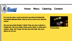 What Sushi-monster.com website looked like in 2018 (5 years ago)