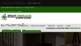 What Sprattfireplaces.ie website looked like in 2018 (5 years ago)