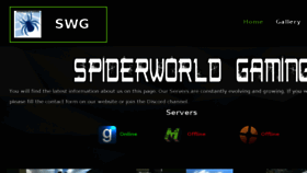 What Spiderworldgaming.com website looked like in 2018 (5 years ago)