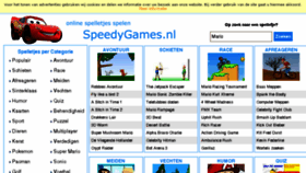 What Speedygames.nl website looked like in 2018 (5 years ago)