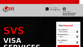 What Svsvisaservices.co.za website looked like in 2018 (5 years ago)